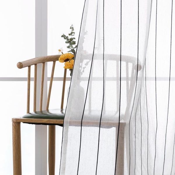 curtain & drapes modern style striped tulle curtains for living room bedroom window voile sheer el/home treatment blinds decor 
curtain & drapes modern style striped tulle curtains for living room bedroom window voile sheer el/home treatment blinds decor