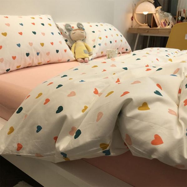 bedding sets cute sweet heart set,simple single double cotton twin full king home textile bed sheet pillow case quilt cover
bedding sets cute sweet heart set,simple single double cotton twin full king home textile bed sheet pillow case quilt cover