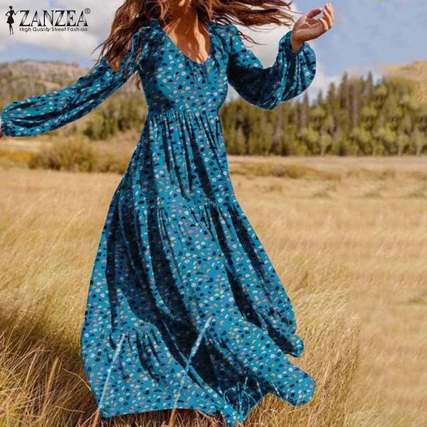 zanzea vintage chic floor length dress women floral print robe female bohemian v neck vestido 2021 spring elegant zipper dresses, Black;gray
zanzea vintage chic floor length dress women floral print robe female bohemian v neck vestido 2021 spring elegant zipper dresses, Black;gray