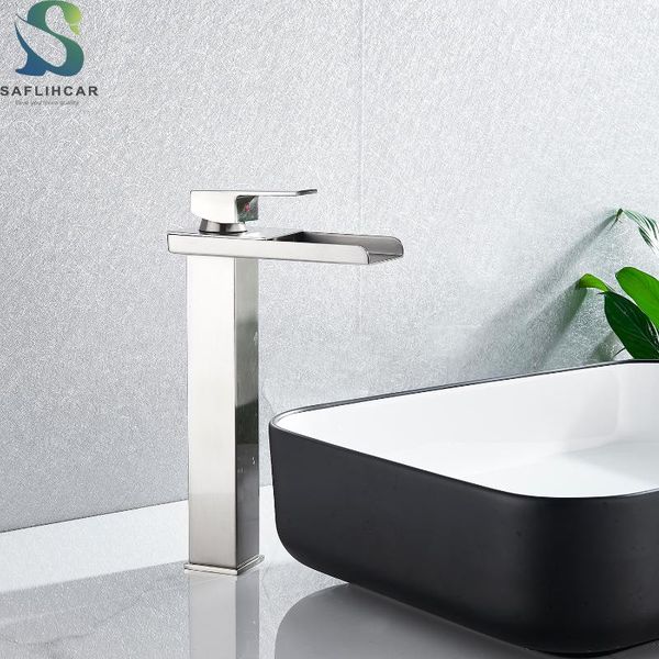 saflilhacr brushed nickle bathroom sink faucet cold water mixer tap ceramic plate spool single handle waterfall faucet
saflilhacr brushed nickle bathroom sink faucet cold water mixer tap ceramic plate spool single handle waterfall faucet