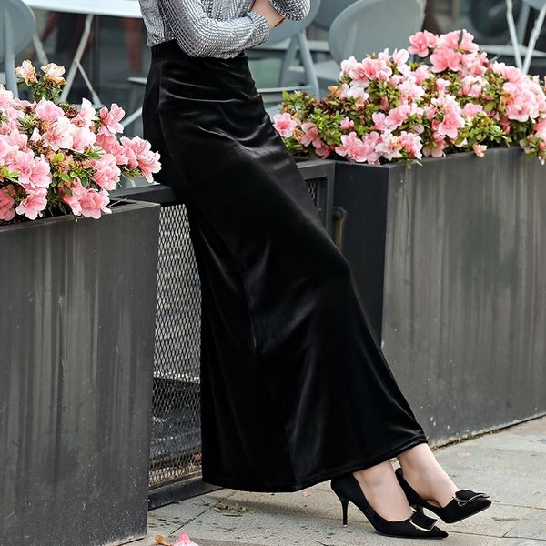 tiyihailey new xs-10xl long maxi straight skirts women elastic high waist winter customer made velour velvet skirt 210309, Black
tiyihailey new xs-10xl long maxi straight skirts women elastic high waist winter customer made velour velvet skirt 210309, Black