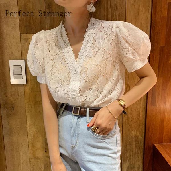 women's blouses & shirts 2021 summer arrival v collar short sleeve solid color women chiffon blouse, White
women's blouses & shirts 2021 summer arrival v collar short sleeve solid color women chiffon blouse, White