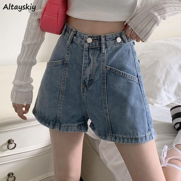 women's shorts women denim solid spliced chic vintage retro teens all-match qualities streetwear loose casual adjustable waist lovely, White;black
women's shorts women denim solid spliced chic vintage retro teens all-match qualities streetwear loose casual adjustable waist lovely, White;black