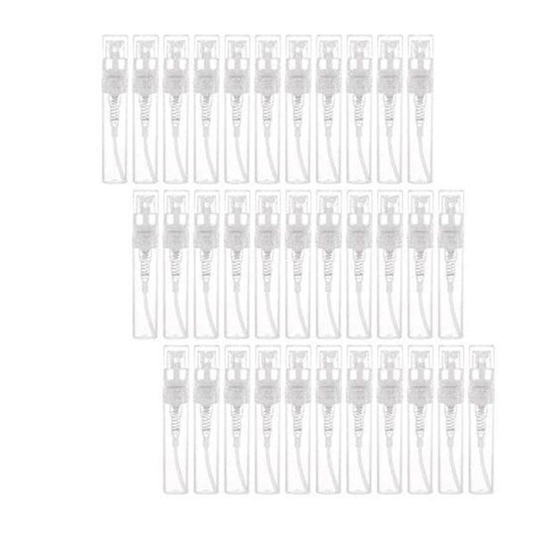storage bottles & jars clear plastic spray bottle portable perfume mouthwash atomizer for cleaning, travel, essential oils, perfume(60,3ml)