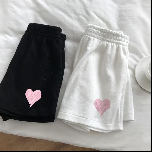 summer slim heart women short shaped print outdoor sports elastic waist office ladies fashion, White;black
summer slim heart women short shaped print outdoor sports elastic waist office ladies fashion, White;black
