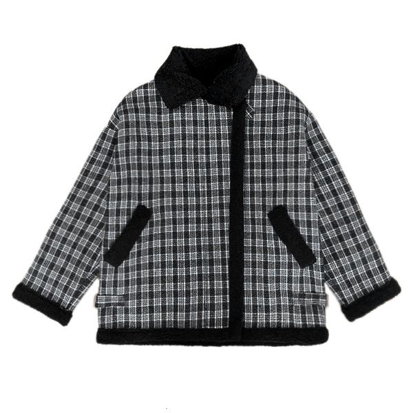 2021 new mooirue winter women plaid pattern thickened lamb coat korean spring warm fur jacket locomotive wear y271, Black
2021 new mooirue winter women plaid pattern thickened lamb coat korean spring warm fur jacket locomotive wear y271, Black