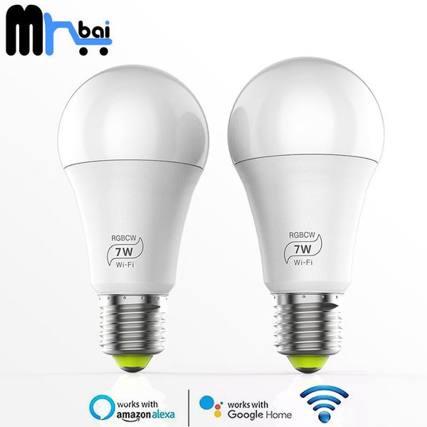 smart home control mr. bai 7w wifi led light bulb rgb dimmable magic voice wake-up remote work with alexa google assistant
smart home control mr. bai 7w wifi led light bulb rgb dimmable magic voice wake-up remote work with alexa google assistant