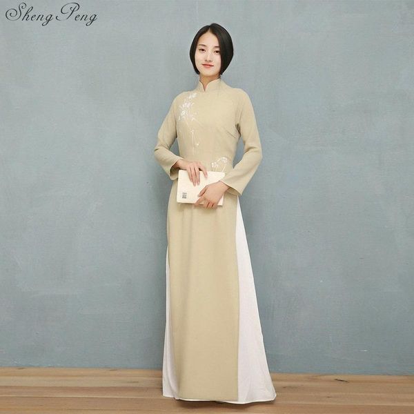 ethnic clothing 2021 autumn aodai women qipao chinese style elegant stand collar long sleeve casual chiffon q453, Red
ethnic clothing 2021 autumn aodai women qipao chinese style elegant stand collar long sleeve casual chiffon q453, Red