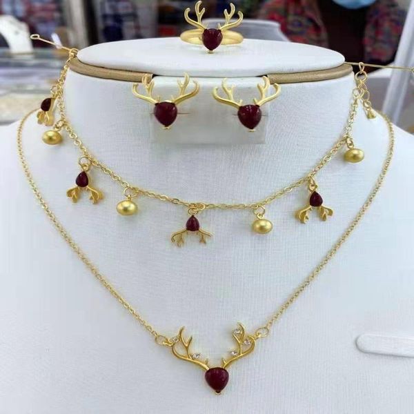 earrings & necklace sand gold four-piece earrings, rings, necklaces and bracelets to accompany you all the way, Silver
earrings & necklace sand gold four-piece earrings, rings, necklaces and bracelets to accompany you all the way, Silver