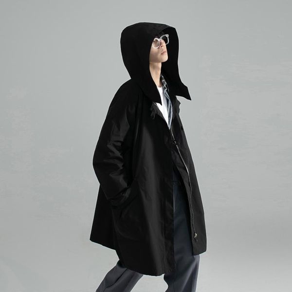 men's trench coats mens long jacket and hooded for autumn clothes loose fit overcoats men zip up windbreakers harajuku streetwear, Tan;black
men's trench coats mens long jacket and hooded for autumn clothes loose fit overcoats men zip up windbreakers harajuku streetwear, Tan;black