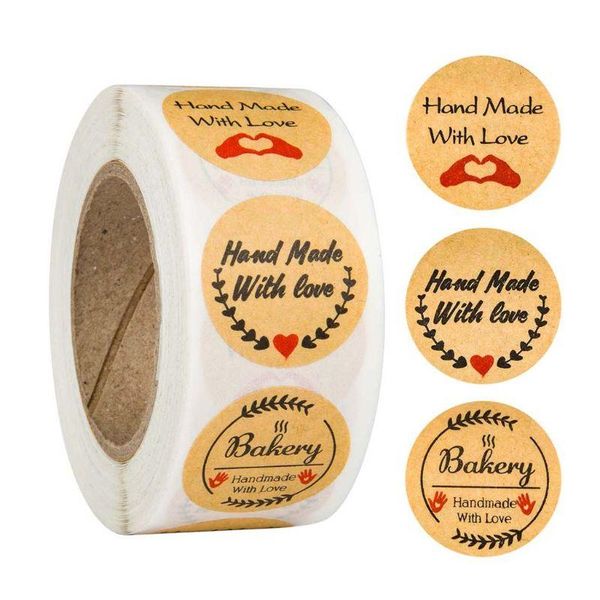 500pcs/roll kraft hand made with love heart stickers seal labels scrapbooking decoration stationery
500pcs/roll kraft hand made with love heart stickers seal labels scrapbooking decoration stationery