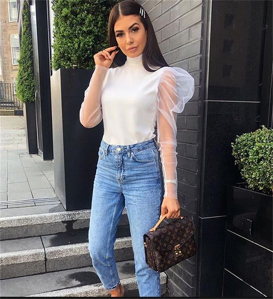 2021 new fashion womens sheer ruffled mesh crop ladies girls long sleeve lace turtle neck stretchy shirt, White
2021 new fashion womens sheer ruffled mesh crop ladies girls long sleeve lace turtle neck stretchy shirt, White