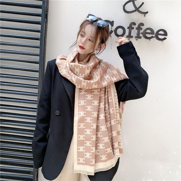 2021 and winter new letter imitation cashmere shawl women's scarf temperament thickened warm tassel bib, Blue;gray
2021 and winter new letter imitation cashmere shawl women's scarf temperament thickened warm tassel bib, Blue;gray