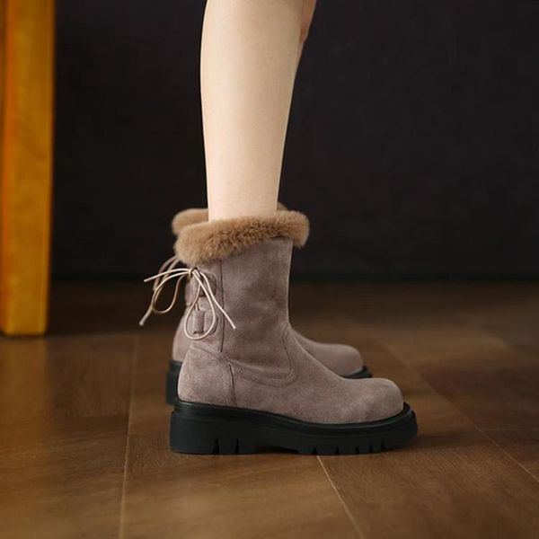 boots winter women cow suede round toe wedges for thick plush shoes snow boot designer, Black
boots winter women cow suede round toe wedges for thick plush shoes snow boot designer, Black