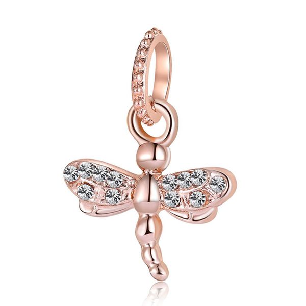 1pcs cute rose gold dragonfly pendant diy beads adapting to original pandora charm bracelet ladies jewelry making gifts, Silver
1pcs cute rose gold dragonfly pendant diy beads adapting to original pandora charm bracelet ladies jewelry making gifts, Silver