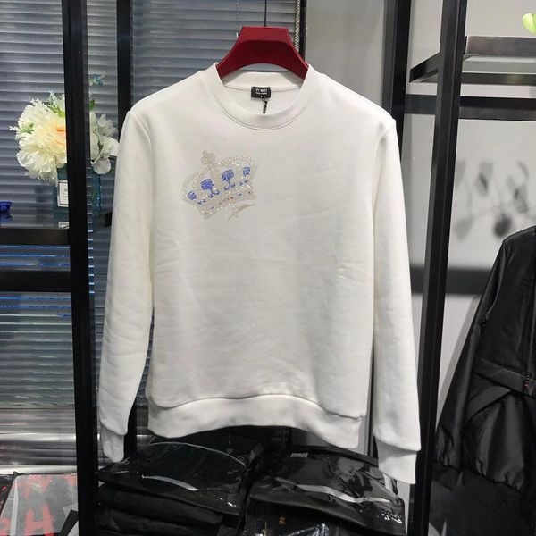 men's hoodies & sweatshirts luxury personality heavy lndustry crown diamond male hoody fashion brand, Black
men's hoodies & sweatshirts luxury personality heavy lndustry crown diamond male hoody fashion brand, Black