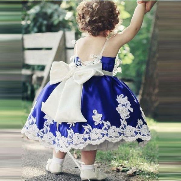 party dresses cute navy blue flower girl appliques big bow back ball gown toddlers sweetheart spaghetti straps first communion gowns, White;black
party dresses cute navy blue flower girl appliques big bow back ball gown toddlers sweetheart spaghetti straps first communion gowns, White;black