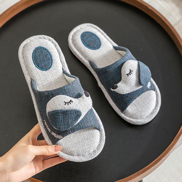 men women slippers spring summer cute cartoon dog home flip flop shoes hemp fashion non-slip flat indoor casual house slides, Black
men women slippers spring summer cute cartoon dog home flip flop shoes hemp fashion non-slip flat indoor casual house slides, Black