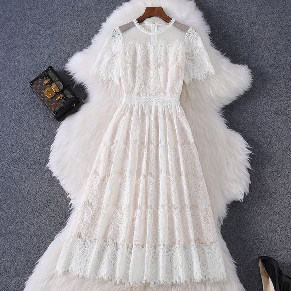 2021 celebrity summer embroidery dresses new superior quality office short sleeved lace women hollowing out party dress hu15, Black;gray
2021 celebrity summer embroidery dresses new superior quality office short sleeved lace women hollowing out party dress hu15, Black;gray