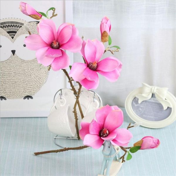 decorative flowers & wreaths single branch 1 flower bud magnolia artificial fake silk for home indoor wedding diy decoration q4
decorative flowers & wreaths single branch 1 flower bud magnolia artificial fake silk for home indoor wedding diy decoration q4