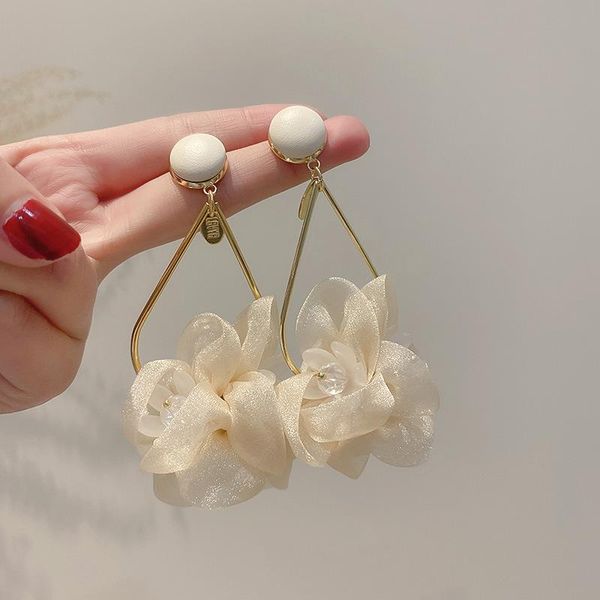 dangle & chandelier korean style sweet yarn lace flower pearl earrings for women bohemian vacation holiday party jewelry accessories, Silver
dangle & chandelier korean style sweet yarn lace flower pearl earrings for women bohemian vacation holiday party jewelry accessories, Silver