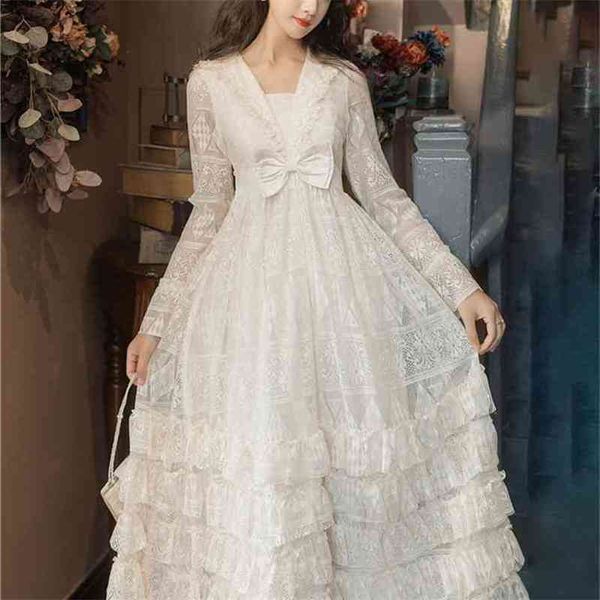vintage elegant long woman dress bow long-sleeve high waist white birthday party dresses female design maxi vestidos clothing 210603, Black;gray
vintage elegant long woman dress bow long-sleeve high waist white birthday party dresses female design maxi vestidos clothing 210603, Black;gray
