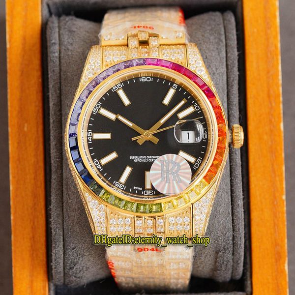 eternity jewelry watches rff latest products 41mm 126334 126234 126333 rainbow diamonds bezel black dial 3135 automatic iced out mens watch, Slivery;brown
eternity jewelry watches rff latest products 41mm 126334 126234 126333 rainbow diamonds bezel black dial 3135 automatic iced out mens watch, Slivery;brown