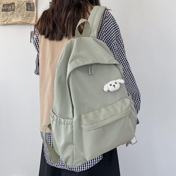 backpack brand simple solid color female trend waterproof nylon women casual school bag for teenage girls shoulder
backpack brand simple solid color female trend waterproof nylon women casual school bag for teenage girls shoulder