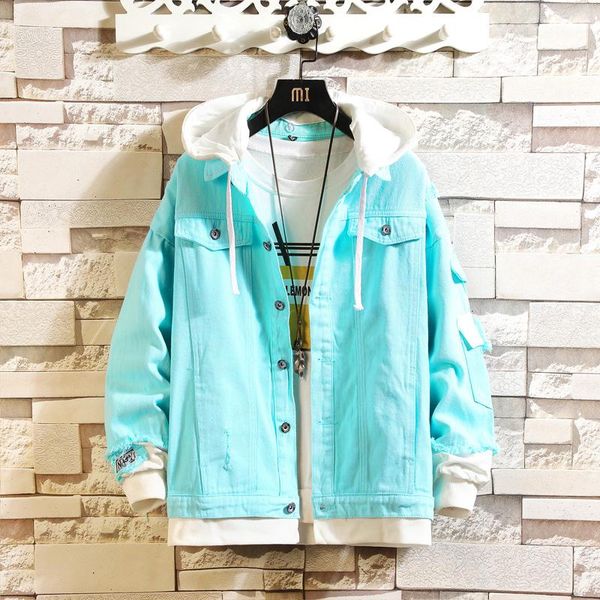 men's jackets denim jacket men autumn ripped hole jean casual patch armband cowboy street outerwear fashion hooded coat clothing, Black;brown
men's jackets denim jacket men autumn ripped hole jean casual patch armband cowboy street outerwear fashion hooded coat clothing, Black;brown