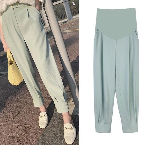 331# spring summer thin chiffon maternity pants adjustable belly casual slim pants clothes for pregnant women chic pregnancy, White
331# spring summer thin chiffon maternity pants adjustable belly casual slim pants clothes for pregnant women chic pregnancy, White