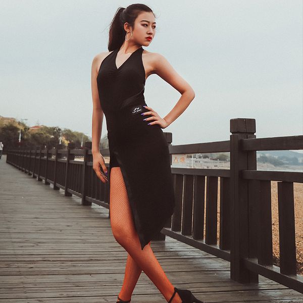 new latin dance dress dance costume women practice dress sleeveless summer performance clothing rumba club skirt 1529, Black;red
new latin dance dress dance costume women practice dress sleeveless summer performance clothing rumba club skirt 1529, Black;red