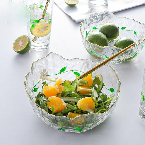 dishes & plates japanese-style glass salad bowl fruit plate household hammer mesh tea dishwashing creative transparent tableware
dishes & plates japanese-style glass salad bowl fruit plate household hammer mesh tea dishwashing creative transparent tableware