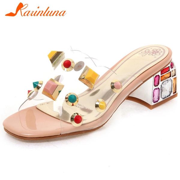 slippers karin fashion female mixed color high heels summer ins metal party women transparent shoes woman, Black
slippers karin fashion female mixed color high heels summer ins metal party women transparent shoes woman, Black