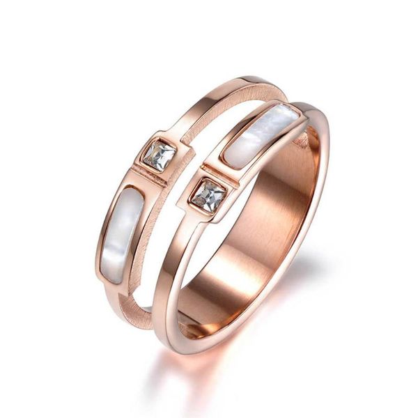 wedding rings rose gold color double shell & cubic zirconia finger jewelry stainless steel ring for women r18005, Slivery;golden
wedding rings rose gold color double shell & cubic zirconia finger jewelry stainless steel ring for women r18005, Slivery;golden