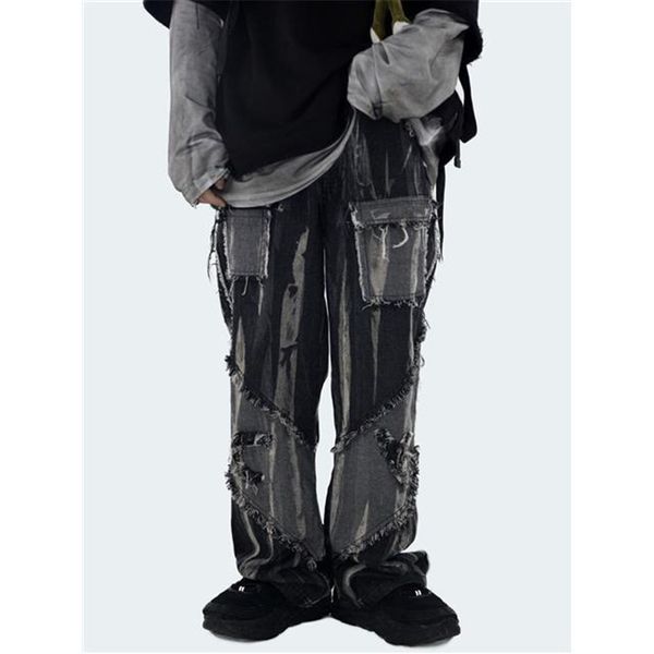 2021 new homens negros legal de carga moda retro baggy jeans harajuku vero alta rua casual hip hop gtico calas streetwear masculino r75a, Black
2021 new homens negros legal de carga moda retro baggy jeans harajuku vero alta rua casual hip hop gtico calas streetwear masculino r75a, Black