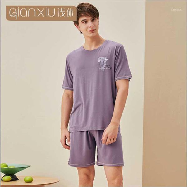 men's sleepwear arrival summer men bamboo fiber pajama sets short sleeve suit male casual pyjamas solid pijama hombre, Black;brown
men's sleepwear arrival summer men bamboo fiber pajama sets short sleeve suit male casual pyjamas solid pijama hombre, Black;brown