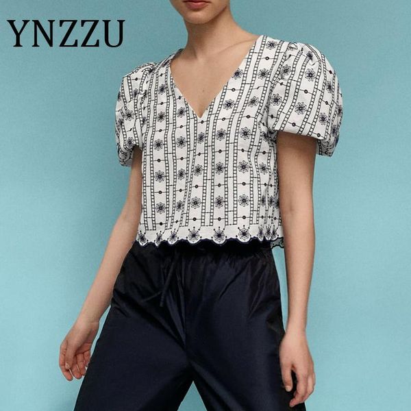 women's blouses & shirts ynzzu embroidery floral vintage women blouse shirt 2021 summer cotton v neck puff sleeve chic chemise blusas, White
women's blouses & shirts ynzzu embroidery floral vintage women blouse shirt 2021 summer cotton v neck puff sleeve chic chemise blusas, White