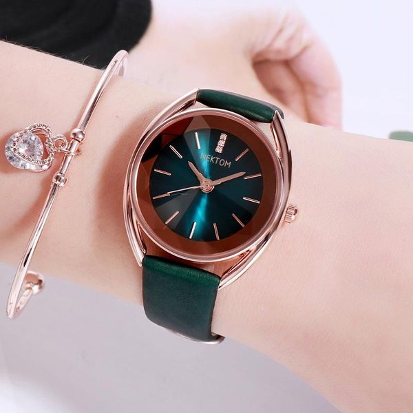 wristwatches nektom 2021 luxury fashion elegant dress waterproof women's watches dark green leather band for ladies gifts wristwatch, Slivery;brown
wristwatches nektom 2021 luxury fashion elegant dress waterproof women's watches dark green leather band for ladies gifts wristwatch, Slivery;brown
