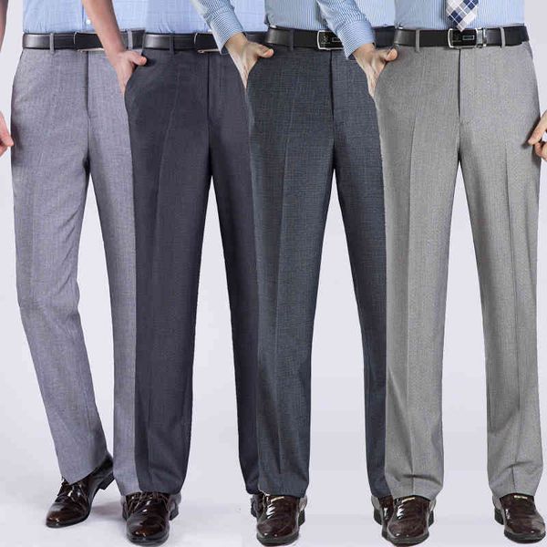 trousers summer men's thin business casual pants anti wrinkle smooth dress wash wear for men suit loose 201123, Black
trousers summer men's thin business casual pants anti wrinkle smooth dress wash wear for men suit loose 201123, Black