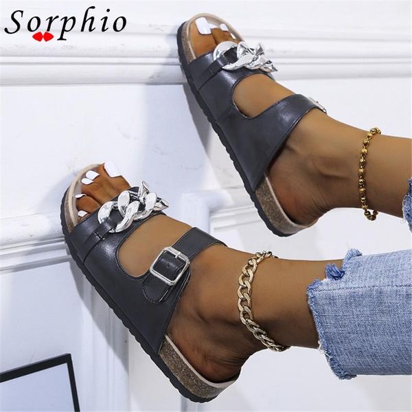 slippers brand 2021 buckle strap flat heel metal chain black for women female roman beach slides flower print fashion big
slippers brand 2021 buckle strap flat heel metal chain black for women female roman beach slides flower print fashion big