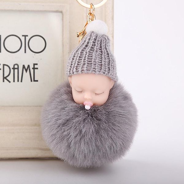 keychains cute sleeping baby doll keychain nipple pompom fake fur ball car keyring pendants women chain, Silver
keychains cute sleeping baby doll keychain nipple pompom fake fur ball car keyring pendants women chain, Silver