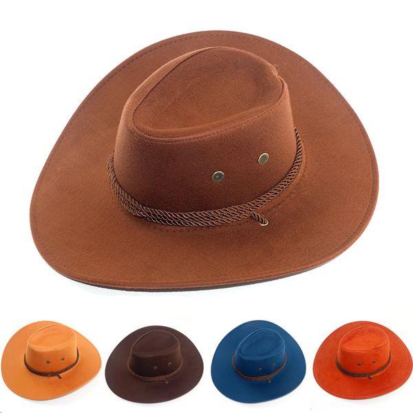 deerskin men's and women's big rope around the west of chicken fur velvet knight cowboy shaped hat, Blue;gray
deerskin men's and women's big rope around the west of chicken fur velvet knight cowboy shaped hat, Blue;gray