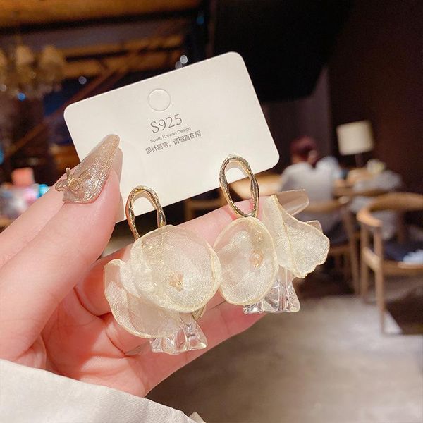 dangle & chandelier korea fashion light sheer yarn flower transparent acrylic block drop earrings for women cool girl party jewelery, Silver
dangle & chandelier korea fashion light sheer yarn flower transparent acrylic block drop earrings for women cool girl party jewelery, Silver