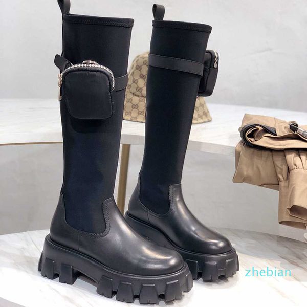 designer boots fashion knee high real leather elastic women winter long booties with pouch size 35-40, Black
designer boots fashion knee high real leather elastic women winter long booties with pouch size 35-40, Black