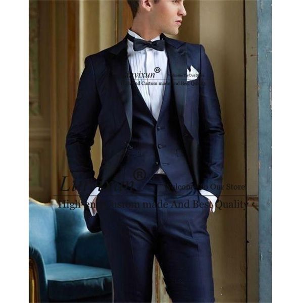 men's suits & blazers tailor made men slim fit navy blue italian groom wedding tuxedos 3 pieces jacket vest pants set business male bla, White;black
men's suits & blazers tailor made men slim fit navy blue italian groom wedding tuxedos 3 pieces jacket vest pants set business male bla, White;black