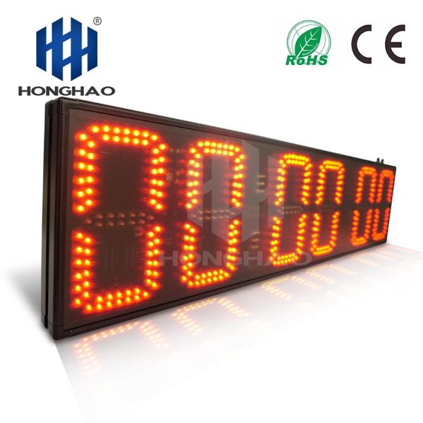 honghao 8inch 6 digit big led outdoor large satch electronic countdown clock timer for sport race
honghao 8inch 6 digit big led outdoor large satch electronic countdown clock timer for sport race