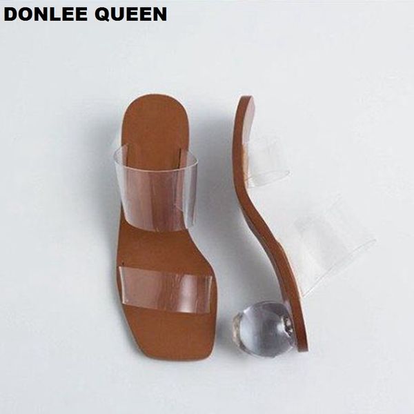 summer crystal geometric heel women slippers shoes transparent pvc sandals square toe ball heel slide sandalias mujer 2019 party, Black
summer crystal geometric heel women slippers shoes transparent pvc sandals square toe ball heel slide sandalias mujer 2019 party, Black