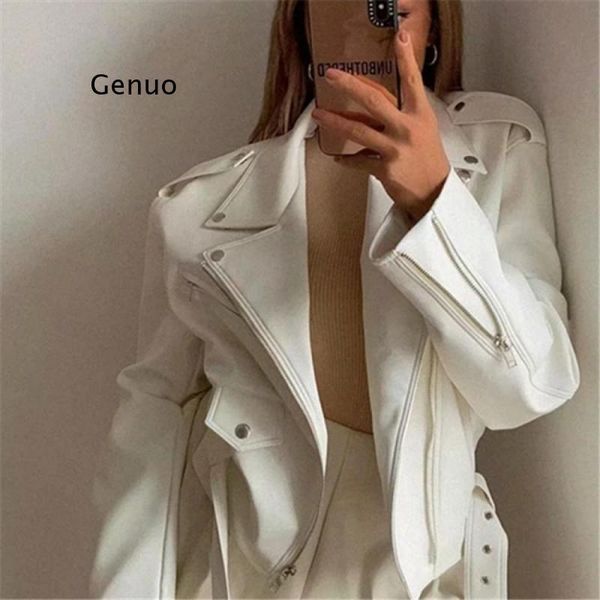 women's leather & faux casual loose pu jackets coats women 2021 spring autumn punk motobiker style outwear long sleeve highstreet fashi, Black
women's leather & faux casual loose pu jackets coats women 2021 spring autumn punk motobiker style outwear long sleeve highstreet fashi, Black