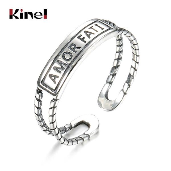 cluster rings kine real pure 925 sterling silver letter engrave ring for women vintage punk party prevent allergy fine jewelry, Golden;silver
cluster rings kine real pure 925 sterling silver letter engrave ring for women vintage punk party prevent allergy fine jewelry, Golden;silver