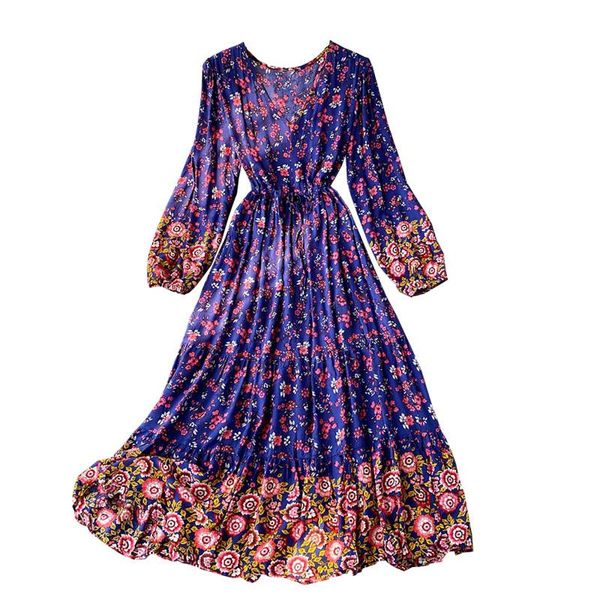 casual dresses 2021 summer style ladies retro floral long-sleeved waist big swing dress loose vacation v-neck, Black;gray
casual dresses 2021 summer style ladies retro floral long-sleeved waist big swing dress loose vacation v-neck, Black;gray